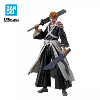 Оригинальные фигурки BANDAI SHF отбеливатель Kurosaki Ichigo Zangetsu из ПВХ, Аниме фигурки, модели игрушек