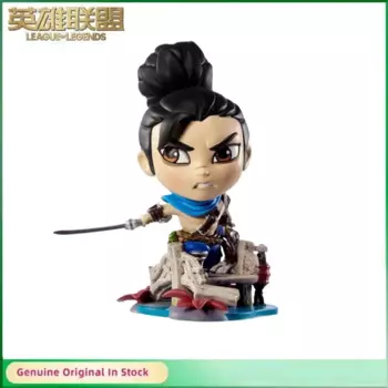 Оригинальные фигурки LOL League of Legends Yasuo/the unfordone Q Version, фигурки героев, коллекционные украшения, модель, игрушки в подарок