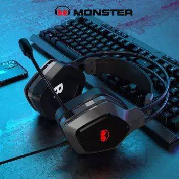 Оригинальные Игровые наушники Monster N1 N1S, новинка, 3,5 мм/USB, наушники с низкой задержкой и шумоподавлением, Hi-Fi стерео музыкальные наушники