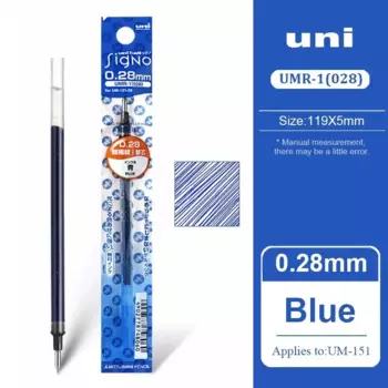 Оригинальные картриджи для гелевых ручек UNI UMR-1 2 шт.