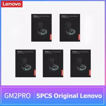 Оригинальные наушники Lenovo GM2 Pro 5,3, беспроводные наушники Bluetooth, наушники с низкой задержкой, игровые наушники с HD-вызовом и двойным режимом, 5 шт.