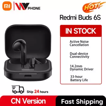 Оригинальные наушники Xiaomi Redmi Buds 6S, 33 часа работы от батареи, TWS Bluetooth наушники SoundID, активное шумоподавление, новинка