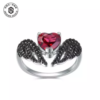 Оригинальные Роскошные брендовые драгоценности, дизайнерское кольцо из серебра 925 пробы с гранатом