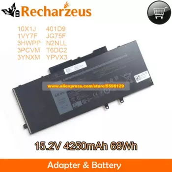 Оригинальный аккумулятор 15,2 В, 4250 мАч, 68 Втч 3HWPP для Dell Latitude 14 5410 5411 Latitude 15 5510 5511 5C5J4 XP90G VNJNW T09X2 Y9HH6