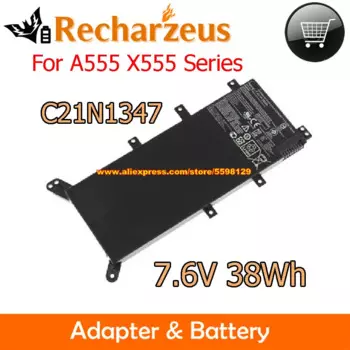 Оригинальный аккумулятор 7,6 В 38 Вт/ч C21N1347 для ноутбука ASUS A555L F555L K555L R556L V405LB F555BA F555UA X555BA X552EA X555LA X555YI
