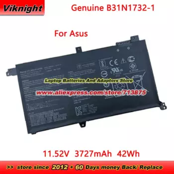 Оригинальный аккумулятор B31N1732-1, 11,52 в, 3727 мА · ч, 42 Вт · ч для Asus X571GT, F571GT, F571GT-AL304T K571GD, серии VivoBook Pro 15