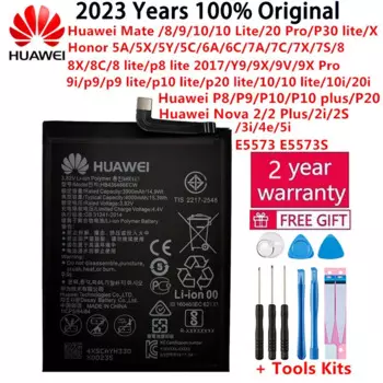 Оригинальный аккумулятор для Huawei Honor Mate Nova 2 3 5C 5A 6A 7 7C 7A 7X 8 8A 8C 8X P8 9 Y9 P9 10 P10 20 P20 Lite Pro Plus, батареи