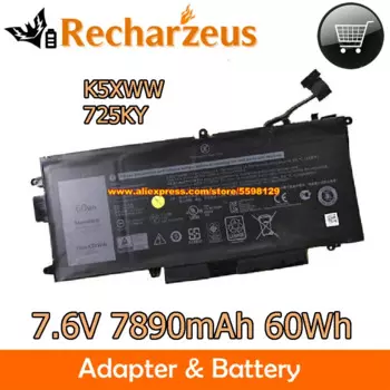 Оригинальный аккумулятор для ноутбука 7,6 В, 7890 мА/ч, 60 Вт/ч, 6CYH6 K5XWW 725KY для Dell Latitude 12 5289 7389 7390 2 в 1 E5289 L3180 N003L7390