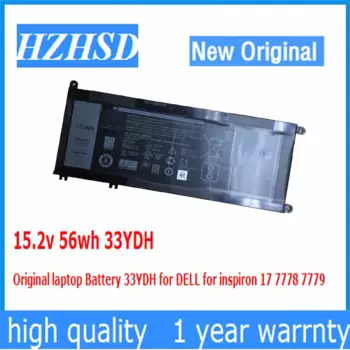 Оригинальный аккумулятор для ноутбука Dell Inspiron 17 15,2 7778 7779 15 7773 G3 15 7577 3579 17 5587 3779 P30E 99NF2, 7588 в, 56WH 33YDH