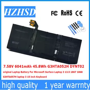 Оригинальный аккумулятор для ноутбука G3HTA057H, G3HTA052H, 7,58 в, 6041 мА/ч, 13,5 Вт/ч, DYNT02, аккумулятор для Microsoft Surface Laptop 3, 1867, 1868, клавиатура