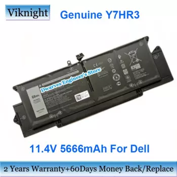 Оригинальный аккумулятор для ноутбука Y7HR3 11,4 В 5666 мАч WY9MP XMV7T для Dell Latitude 7410, аккумуляторы для ноутбуков