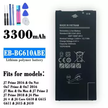 Оригинальный аккумулятор для Samsung on7 2016 J7Prime J4 + G615 G6200, Сменный аккумулятор для сотового телефона, инструменты для отправки