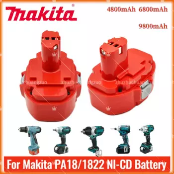 Оригинальный аккумулятор PA18 для Makita 18 в 6800 мАч, сменный никель-металлогидридный аккумулятор 1822 1823 1834 1835 192827-3 192829-9 193159-1 193140-2, аккумулятор для инструментов