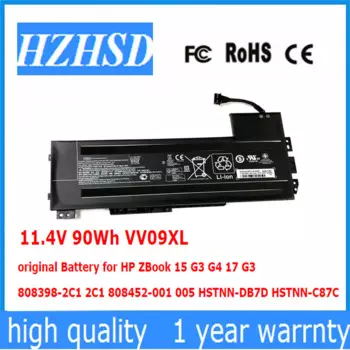 Оригинальный аккумулятор VV09XL VV09 11,4 В, 90 Втч для HP ZBook 15 G3 G4 17 G3 808398 -2С1 2С1 808452 -001 005 HSTNN-DB7D HSTNN-C87C