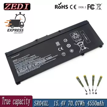 Оригинальный аккумулятор ZD SR04XL для ноутбука HP OMEN 15-CE 15-CB 15-CE015DX 15-CB014ur TPN-Q193 TPN-Q194 TPN-C133 917724-855