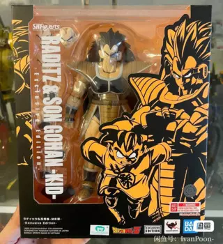 Оригинальный Bandai S.H. Фигурarts Dragon Ball Z Raditz & Son Gohan Kid эксклюзивная версия Ver. ПВХ аниме экшн-фигурки модели игрушки в подарок