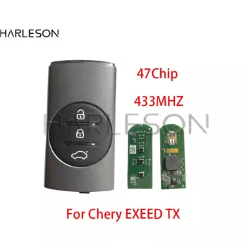 Оригинальный БЕСКЛЮЧЕВОЙ дистанционный ключ 434 МГц 47 чип для Chery T EXEED Vantas TX TXL LX БЕСКЛЮЧЕВОЙ вход с экстренным ключом