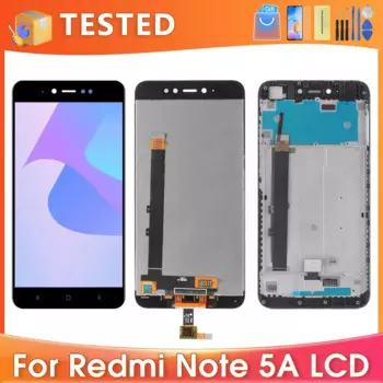 Оригинальный дисплей 5,5 дюйма для Xiaomi Redmi Note 5A, ЖК-дисплей, сенсорный экран с рамкой в сборе для Redmi Note 5A Prime/Y1, экран