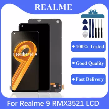 Оригинальный дисплей для OPPO Realme 9 4G RMX3521, ЖК-дисплей с сенсорным экраном, дигитайзер в сборе для Realme 9, сменный ЖК-дисплей