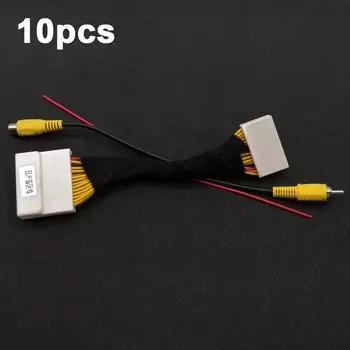 Оригинальный коммутатор видеовхода 32 контакта, 10 шт., переходник RCA, кабель адаптера для Nissan New Sylphy Tiida, Bluebird, venточка, Teana, добавить 360 камеру