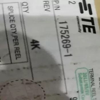 Оригинальный коннектор TE 100-1, гнездовой разъем, 175269 шт.