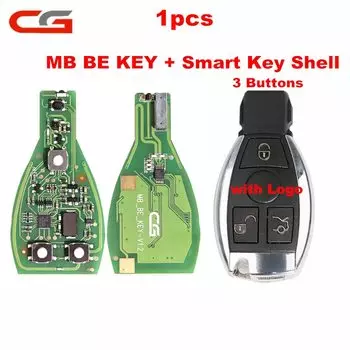 Оригинальный Корпус Ключа CG MB BE KEY для Mercedes Till FBS3 315 МГц/433 МГц, кнопка 3/4 для CGDI MB PROG