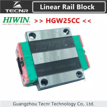 Оригинальный линейный направляющий слайдер для линейных рельсов HIWIN HGW25CC, Тайвань