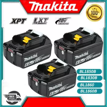 Оригинальный Makita BL1860 BL1850B BL1850 BL1840 BL1830 отвертка аккумулятор и зарядное устройство 18 в запасные аккумуляторы для электроинструмента.