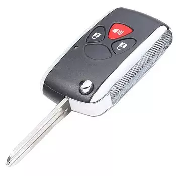 Оригинальный/модифицированный чехол KEYECU для Toyota 4runner, Fortuner, Hilux, Vigo, Scion, tC, откидная оболочка ключа дистанционного управления, 3 кнопки