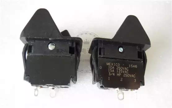 Оригинальный новый 100% 1546 клавишный переключатель 2pin 2 зубчатый переключатель 10 А в