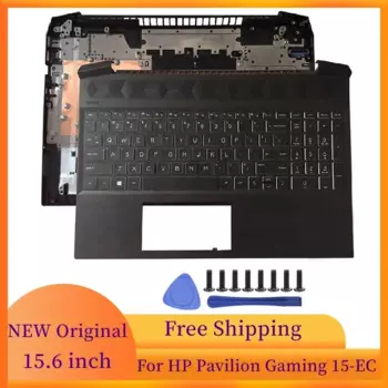 Оригинальный Новый чехол для ноутбука HP Pavilion Gaming 15-EC 15-ec0000, чехол с упором для рук, верхний чехол с подсветкой, чехол для клавиатуры стандарта США