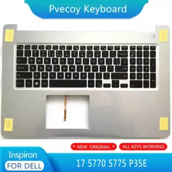 Оригинальный новый ноутбук, планшетофон inspiron 17 5770 5775 P35E, подставка для рук, верхняя детская Обложка, чехол с английской клавиатурой с подсветкой