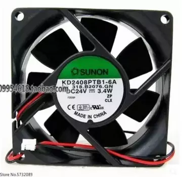 Оригинальный охлаждающий вентилятор SUNON Jianzhuan 8025 24 В 3,4 Вт 8 см, 5 шт.