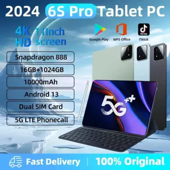 Оригинальный планшет 6S Pro, глобальная версия, Android 13, 16 ГБ + 1 ТБ, Snapdragon 888, 11 дюймов, HD, 4K, смартфон с Wi-Fi, Bluetooth, Android Mi Tab