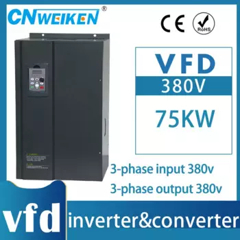 Оригинальный преобразователь частоты высокой мощности cnweiken серии wk600, 50 Гц, 380 В, 75-380 кВт, 3 фазы, в, входной выход, прямые продажи с завода
