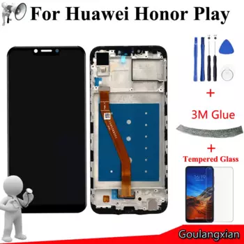 Оригинальный сенсорный ЖК-дисплей 6,3 дюйма AAA для Huawei Honor Play, дисплей с дигитайзером в сборе для honor play, замена дисплея