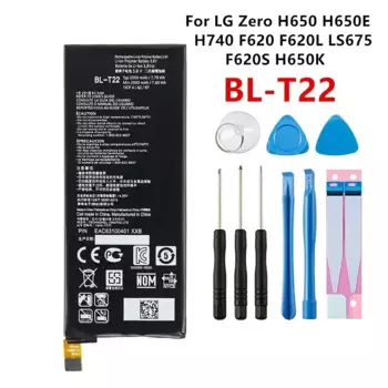Оригинальный сменный аккумулятор BL-T22 2050 мАч для LG Zero H650 H650E H740 F620 F620L LS675 F620S H650K, аккумуляторы для телефонов + инструменты