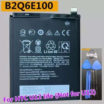 Оригинальный сменный аккумулятор для телефона 3600 мАч B2Q6E100 для HTC U12 life U12life (не для U12) 2Q6E1 батареи + комплекты инструментов для ремонта