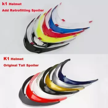 Оригинальный спойлер для шлема Casco K1, аксессуары для мотоциклетного шлема, спойлер для установки хвоста K1, универсальный, не подходит для размера S