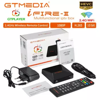 [Оригинальный] Телефон GTMEDIA ifire2 DVB Full HD1080P H.265 HEVC Встроенный Wi-Fi 2,4G беспроводной пульт дистанционного управления IFIRE GT плеер