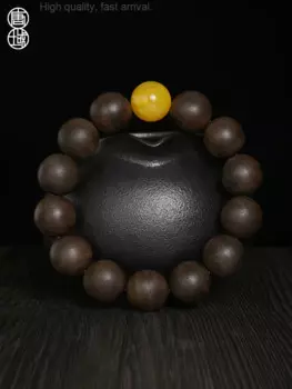 Оригинальный вьетнамский браслет Nha Trang Agarwood, браслет из пчелиного воска и нефрита из старых материалов, натуральный браслет из Розария, высококачественный мужской и женский браслет для мужчин