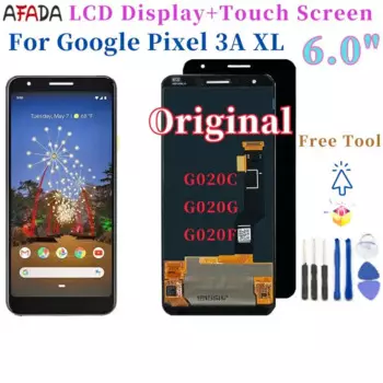 Оригинальный ЖК-дисплей 6,0 дюйма AMOLED для Google Pixel 3A XL, ЖК-дисплей для Google Pixel 3AXL, ЖК-экран с сенсорным дигитайзером в сборе
