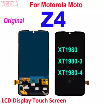Оригинальный ЖК-дисплей 6,4 дюйма для Motorola Moto Z4, ЖК-дисплей, сенсорный экран, дигитайзер в сборе для Moto Z4, дисплей XT1980 XT1980-3
