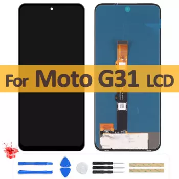 Оригинальный ЖК-дисплей 6,4 дюйма для Motorola Moto G31, ЖК-дисплей с сенсорным экраном, дигитайзер в сборе с рамкой для ремонта ЖК-дисплея Moto G31