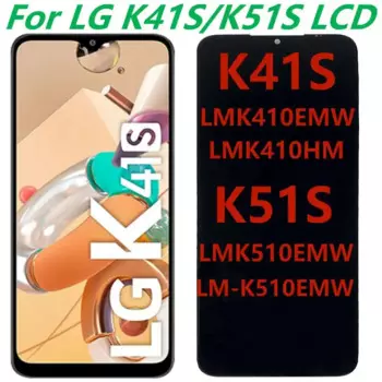 Оригинальный ЖК-дисплей 6,55 дюйма для LG K51S K41S, ЖК-дисплей с рамкой для K41S LMK410EMW K51S LMK510EMW