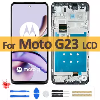 Оригинальный ЖК-дисплей 6,5 дюйма для Motorola Moto G23, ЖК-дисплей, цифровой преобразователь сенсорного экрана в сборе для Moto G23, запчасти для ремонта ЖК-дисплея