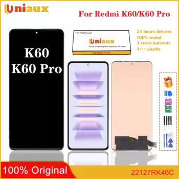 Оригинальный ЖК-дисплей 6,67 "OLED для Xiaomi Redmi K60, сменный ЖК-дисплей с сенсорным экраном и дигитайзером в сборе для Redmi K60, ЖК-экран