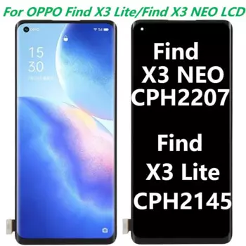 Оригинальный ЖК-дисплей AMOLED для Oppo Find 3 Neo CPH2207, ЖК-дисплей для Oppo X3 Lite CPH2145, сенсорный экран, дигитайзер