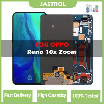 Оригинальный ЖК-дисплей для Oppo Reno 10x Zoom CPH1919 PCCM00, ЖК-дисплей для Reno10X Zoom кодирующий преобразователь сенсорного экрана в сборе с рамкой