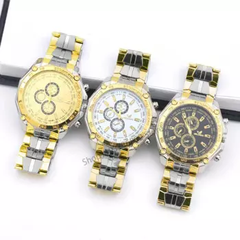 Орландо золотые мужские часы стальной ремешок Мужские повседневные кварцевые часы